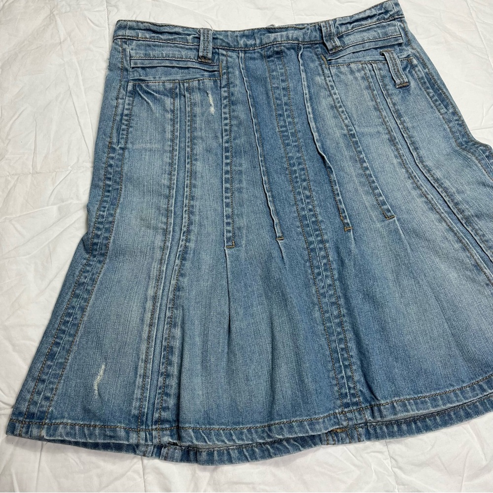 MNGjeans Light Wash Denim Midi Skirt Women’s Size 6 - Picture 4 of 9